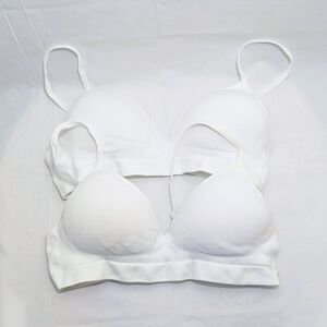 Cat & Jack Girl's White Bra Duo
